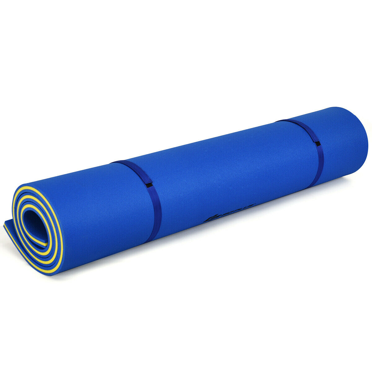 Large 3 Layer Floating Water Lounge Swimming Mat-Blue