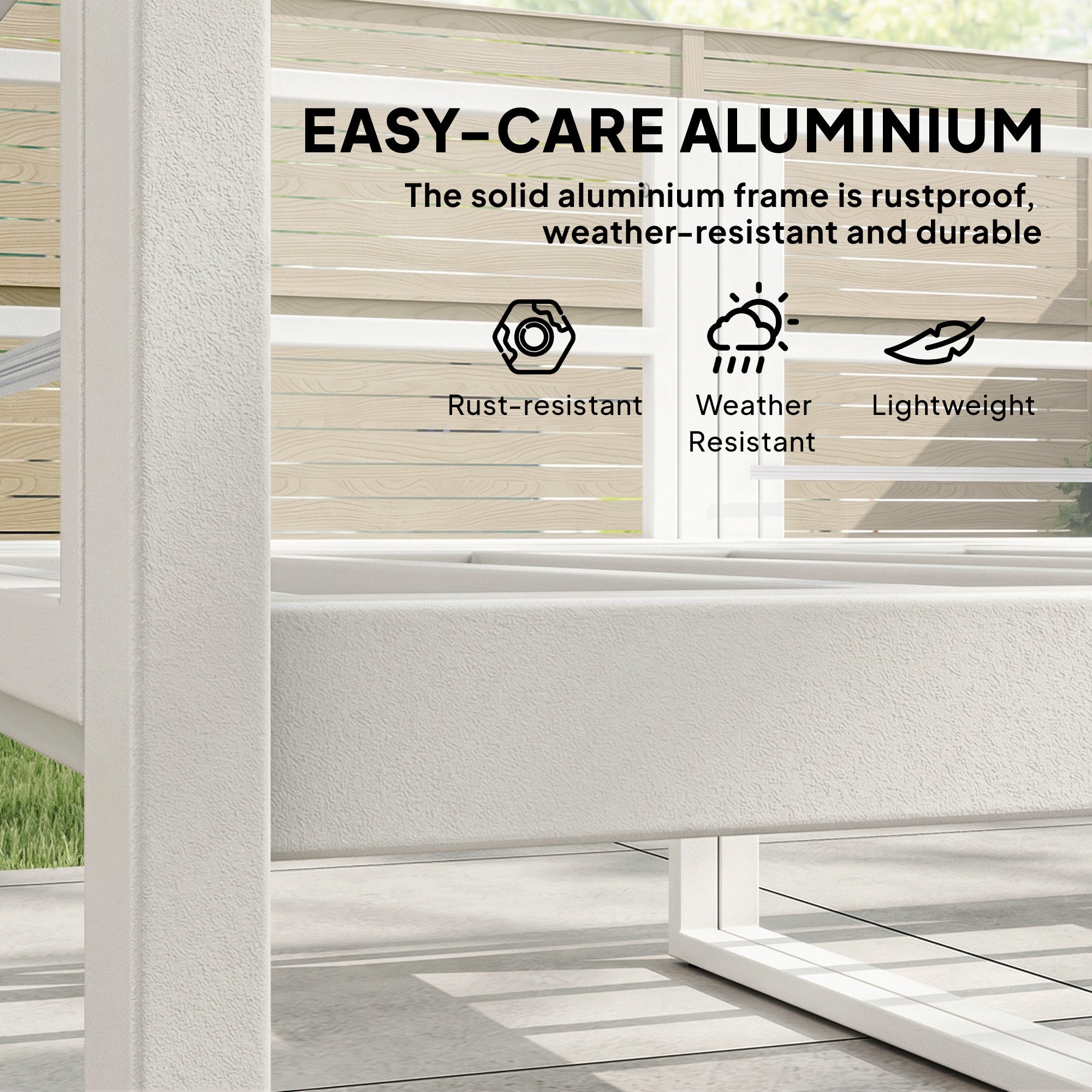 Outsunny 6 Seater Aluminium Garden Furniture Set, Garden Sofa Set with Thick Cushions for Patio and Balcony, Outdoor, Light Grey