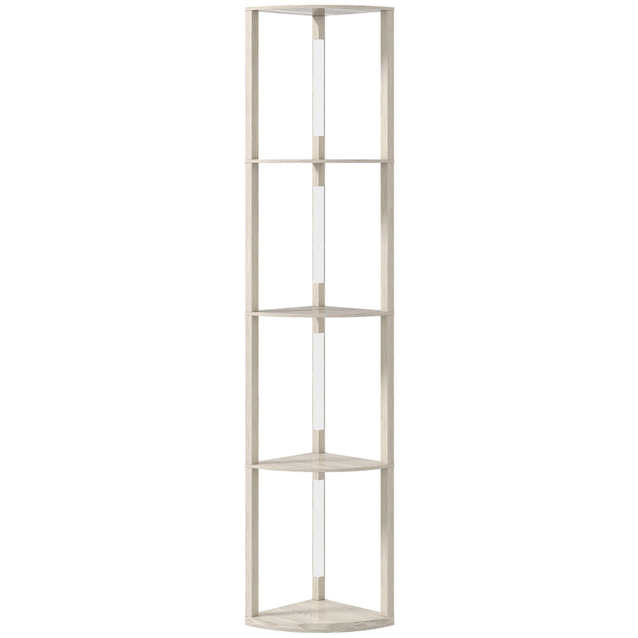 HOMCOM 4-Tier Corner Floor Lamp