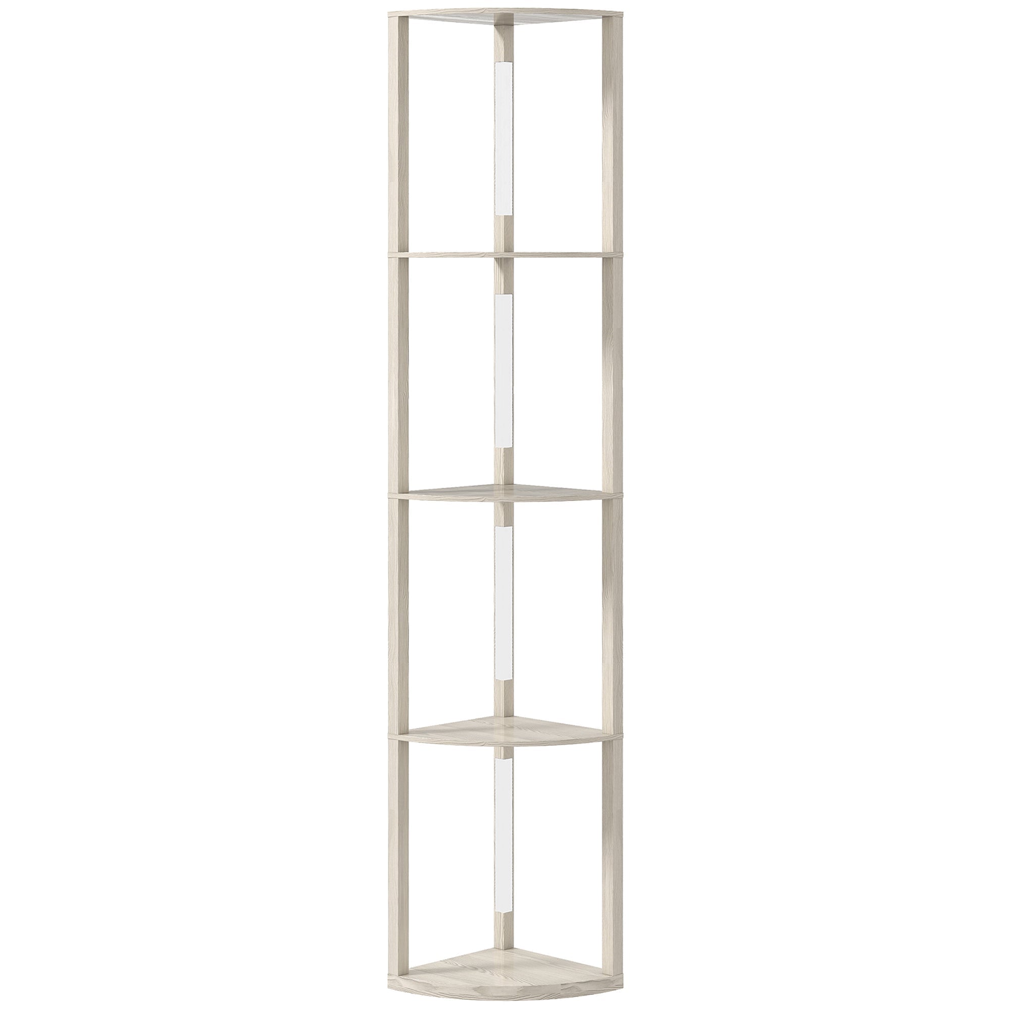 HOMCOM 4-Tier Corner Floor Lamp