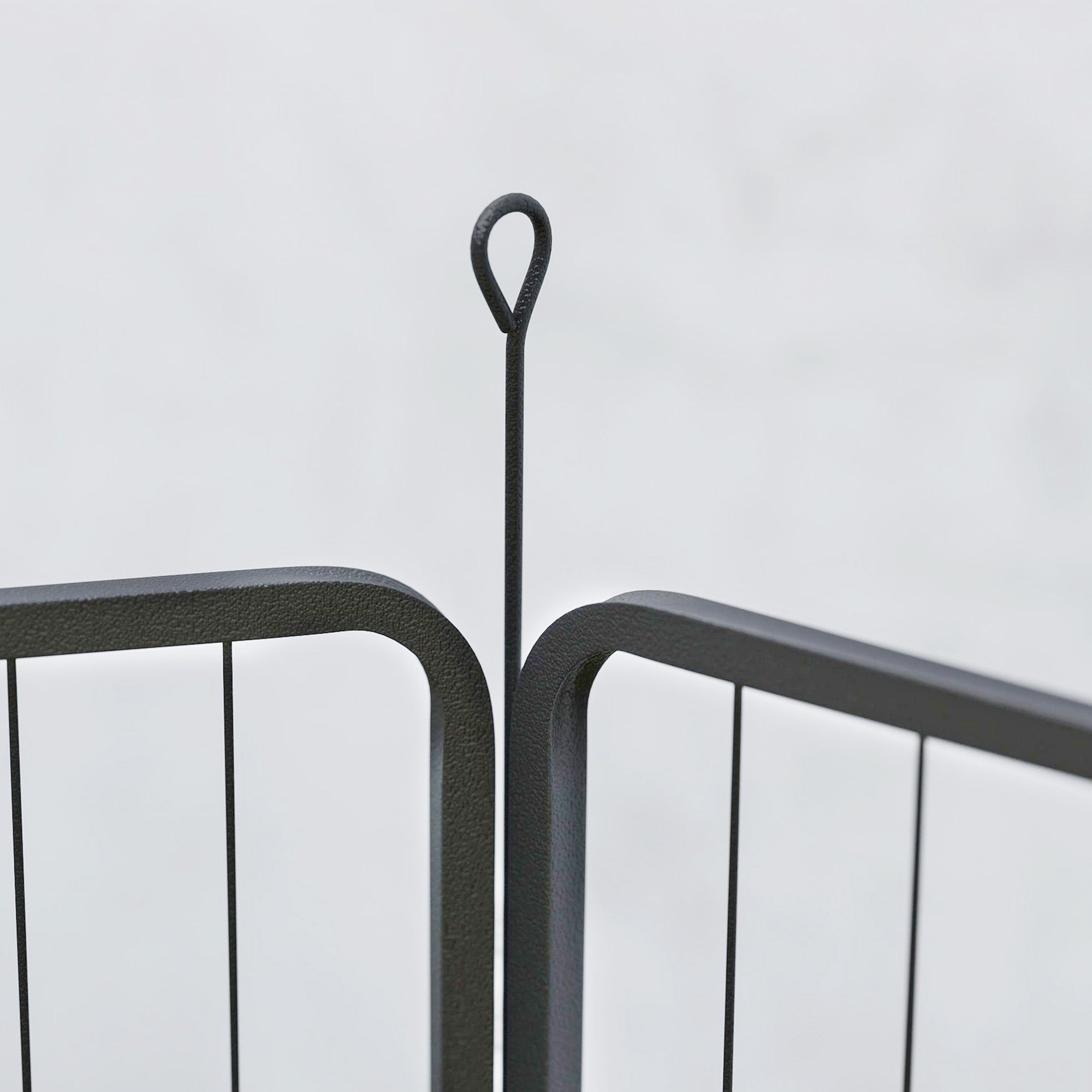 PawHut Six-Panel Dog Playpen with Door, for Small Dogs, Indoors, Outdoors, 60cm Tall, Black