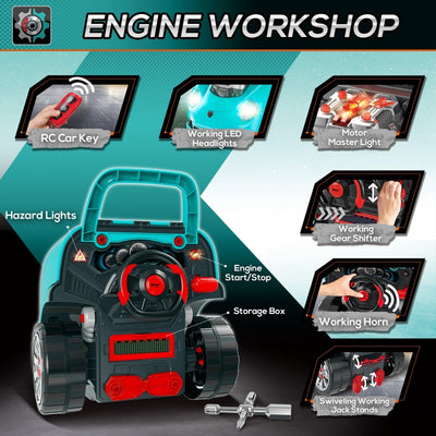 Kids Truck Engine Toy Set, Take Apart Workshop, for ages 3-5