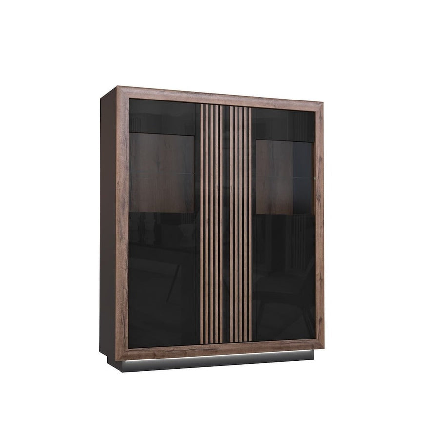 Savona Display Cabinet 133cm in Black