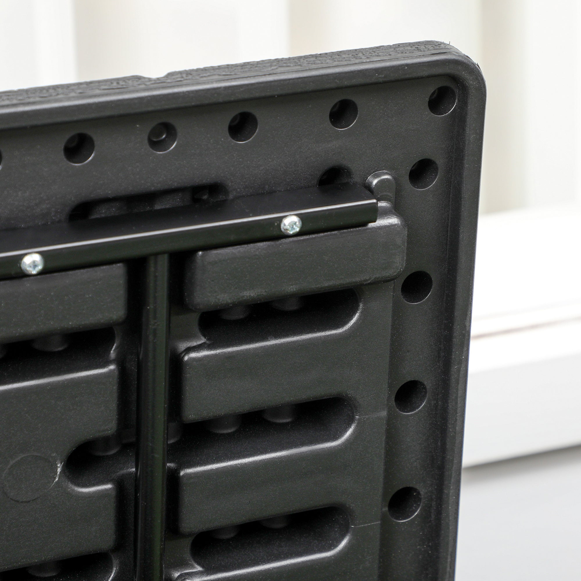 Outsunny 336 Litre Garden Storage Box, Water-resistant Heavy Duty Double Wall Plastic Container, Extra Large Outdoor Garden Furniture Organizer, Deck Cushion Chest with Wheels and Handles, Black