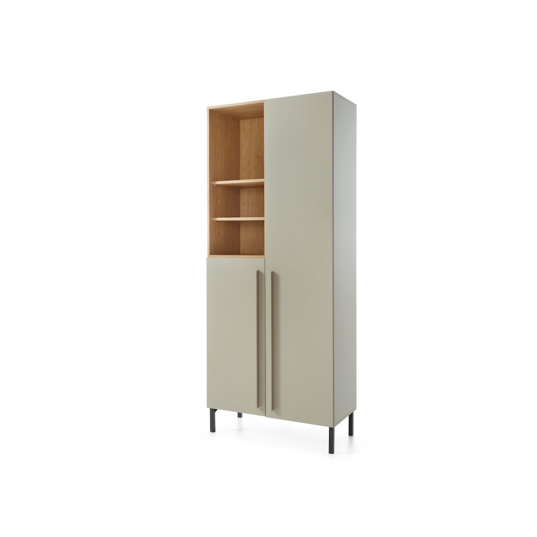 Sergio SE3 Hinged Door Wardrobe 80cm in Eucalyptus