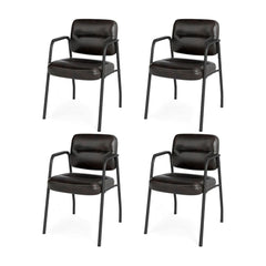Set of 4 Waiting Room Chairs in Brown