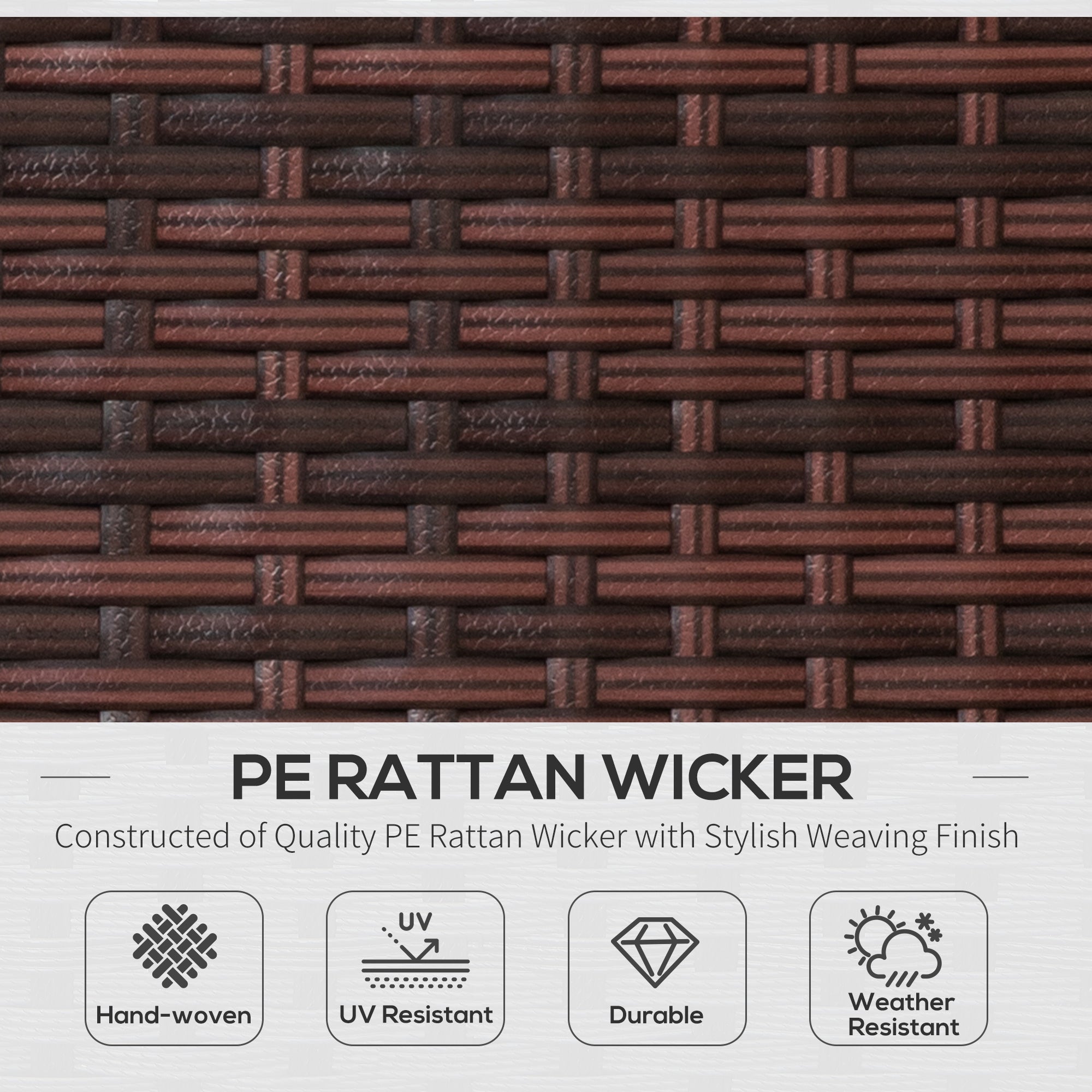 Outsunny Rattan Folding Sun Lounger Outdoor Chair with Cushion and Pillow Cream White