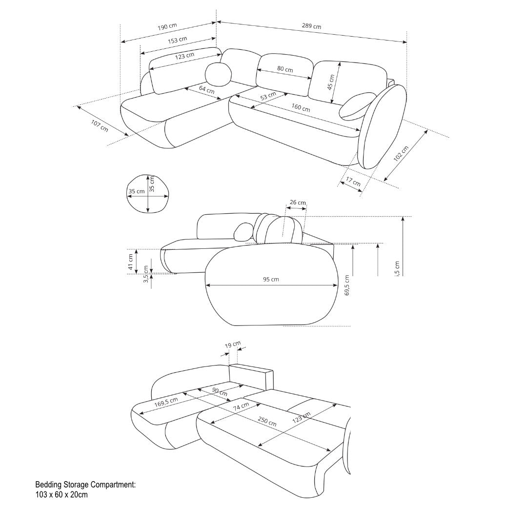 Corner Sofa Bed Olio II, image 27