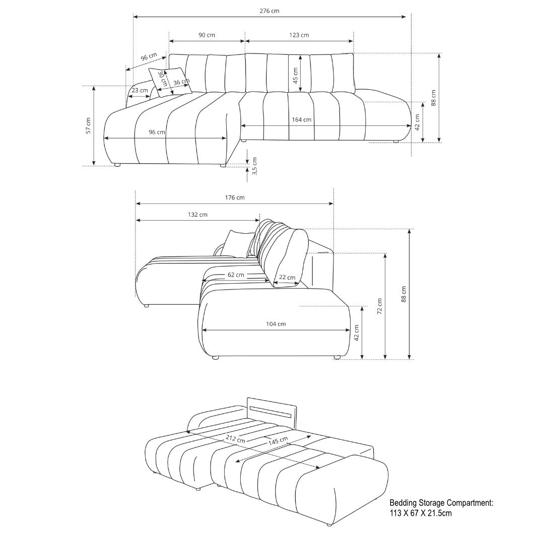 Corner Sofa Bed Baloo, image 25