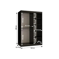Boliwia Sliding Door Wardrobe 120cm - product image 9