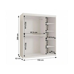 Boliwia Sliding Door Wardrobe 150cm - product image 9