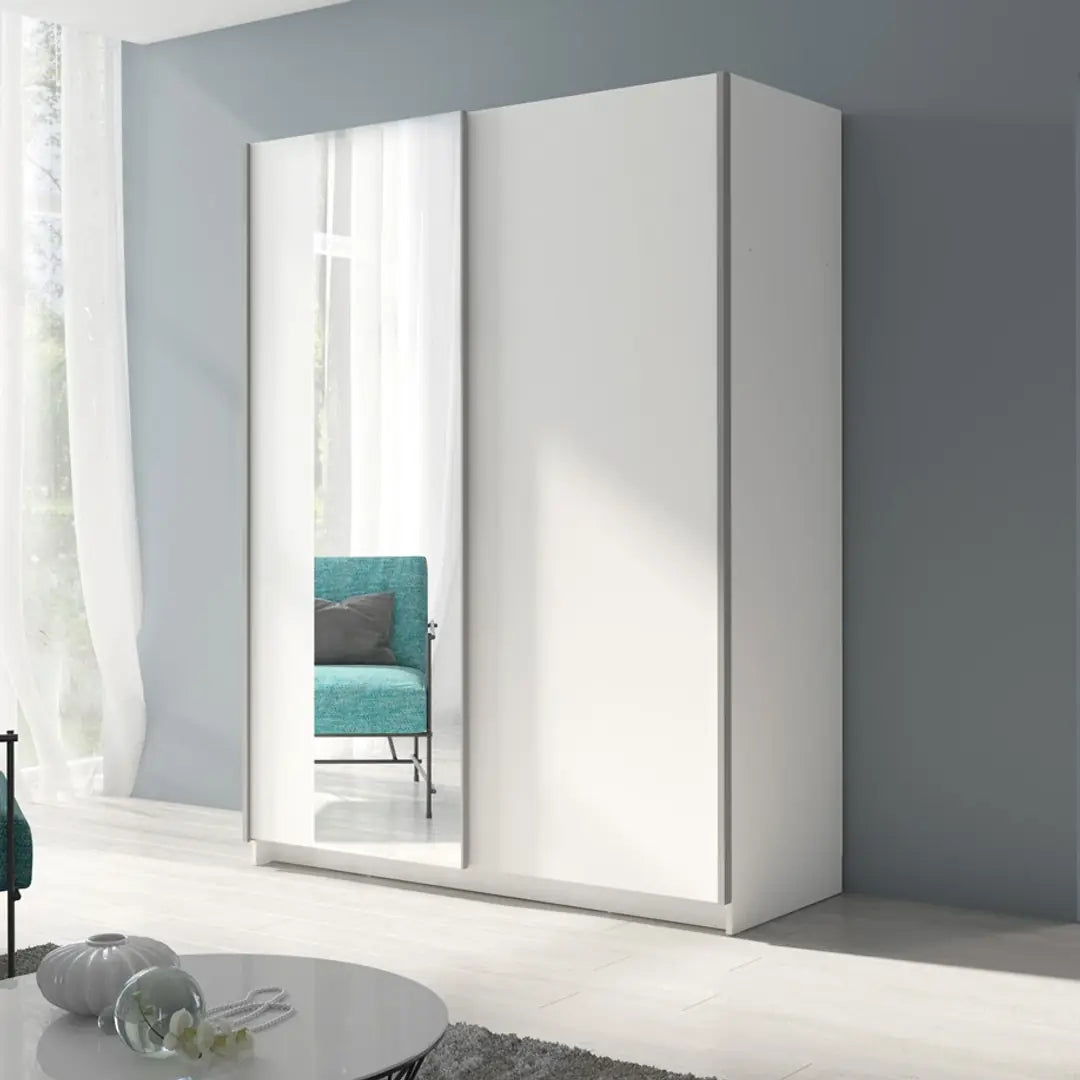 Gozo Sliding Door Mirrored Wardrobe