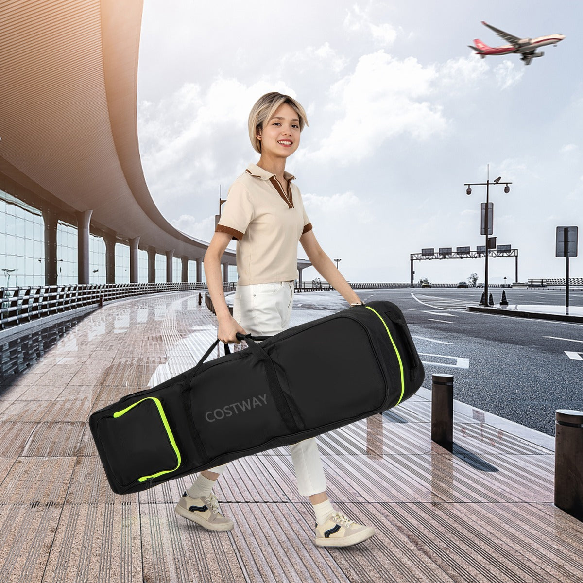 Soft-Sided Golf Travel Bag with Wheels