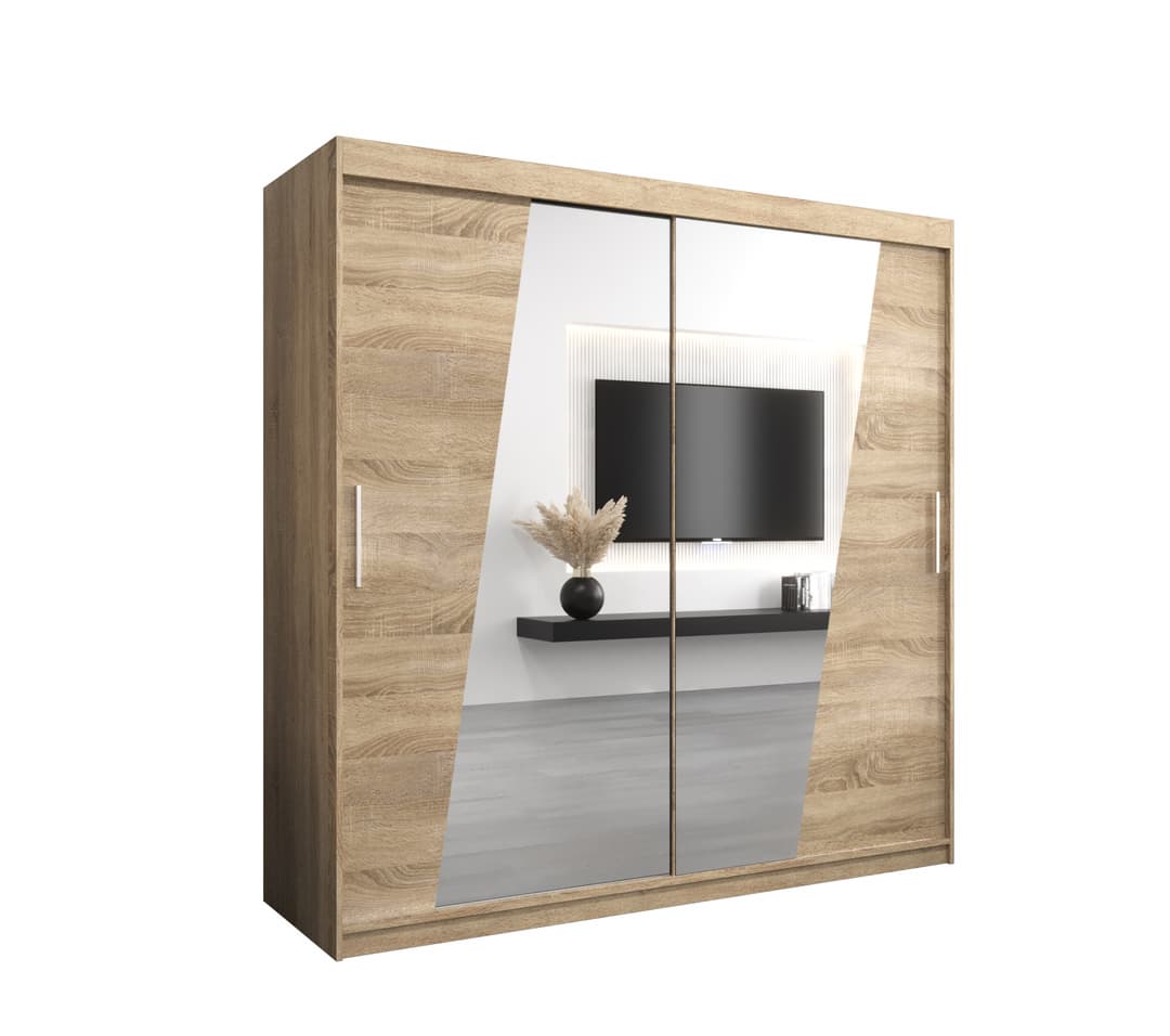 Rhomb Sliding Door Wardrobe 200cm