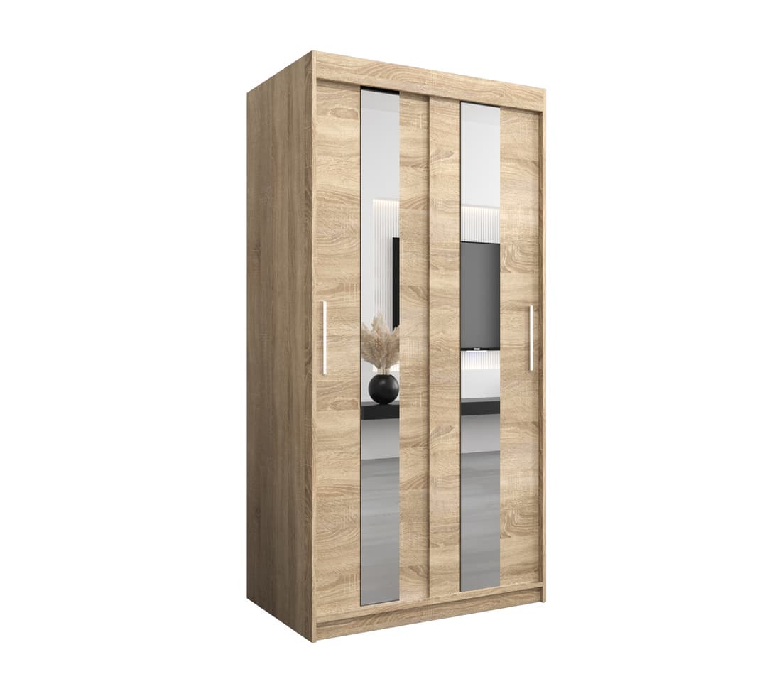 Pole Sliding Door Wardrobe 100cm - product image 14