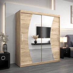 Wave Sliding Door Wardrobe 180cm