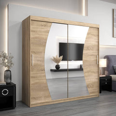 Wave Sliding Door Wardrobe 200cm