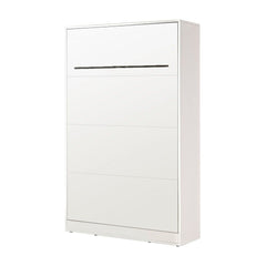 SPACEO Vertical Wall Bed 120x200 White / Black Handles