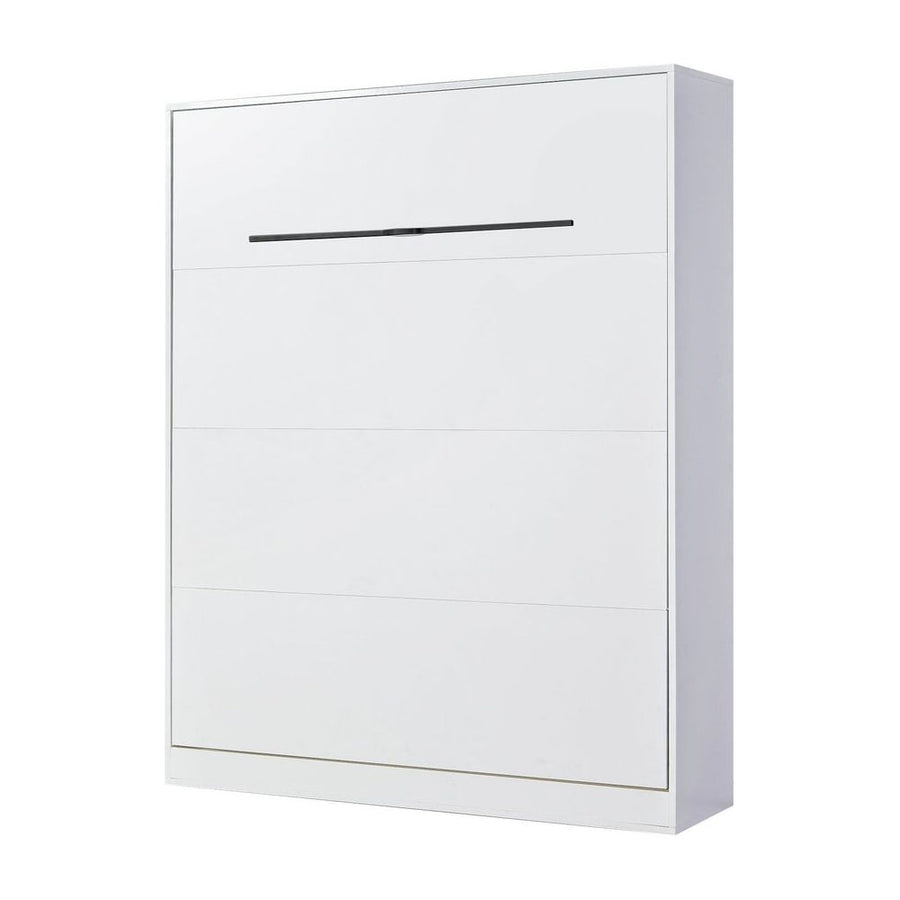 SPACEO Vertical Wall Bed 160x200 White / Black Handles