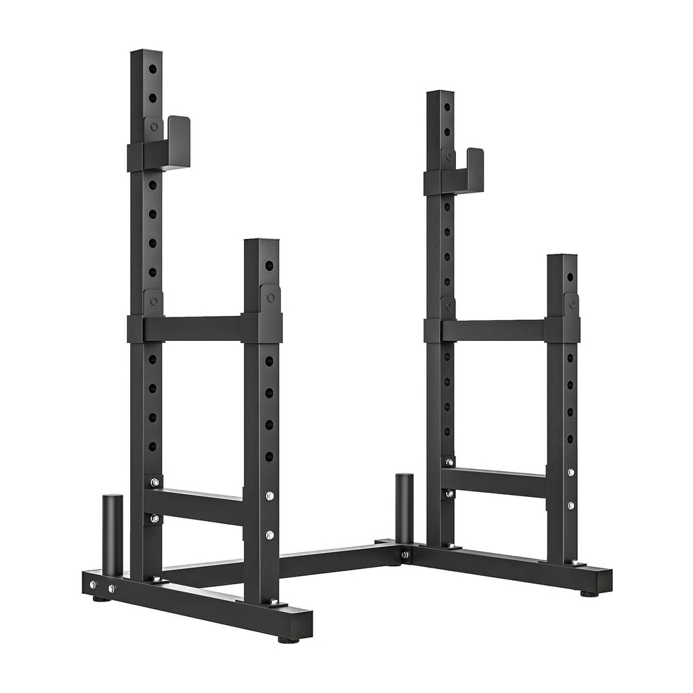 SPORTNOW Adjustable Squat Rack with Plate Holders