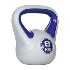 SPORTNOW Kettlebell, 6kg Kettle Bells with Handle for Home Gym Weight Lifting and Strength Training, Purple and Grey