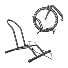 SPORTNOW Portable Bike Floor Stand, Freestanding Bike Rack for 16"-29" Kid's/Mountain/Road Bikes Home Garages Use