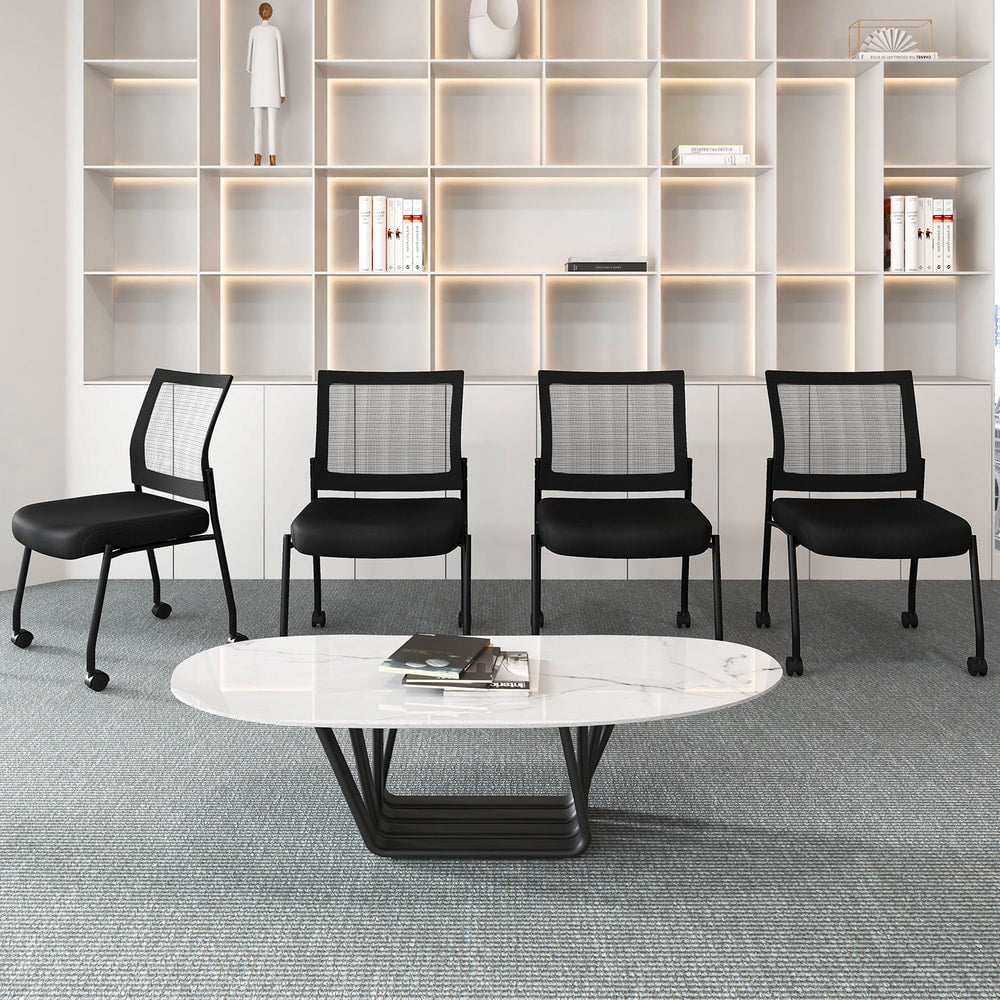 Stackable Armless Waiting Room Guest Chair