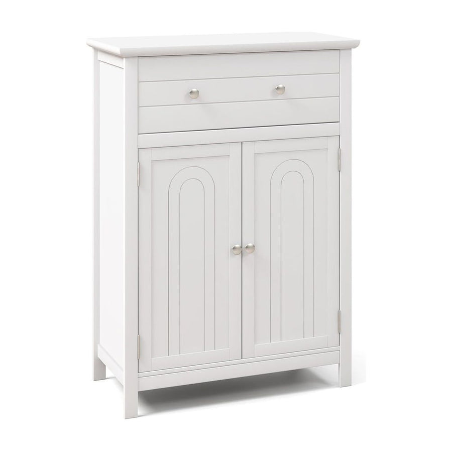 Storage Cabinet with Large Drawer and Adjustable Shelf
