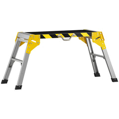 HOMCOM Work Bench, Foldable Aluminium Alloy Tool Stand with Handle, Non Slip, 150 kg, 110 x 32 x 50 cm