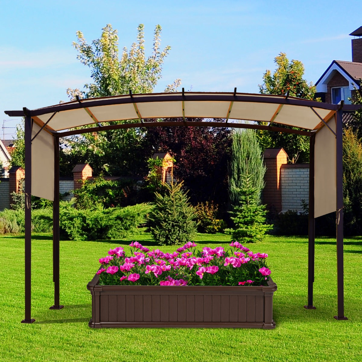 Sun Block Shade Cloth with Taped Edge Copper Grommets