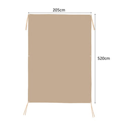 Sun Block Shade Cloth with Taped Edge Copper Grommets