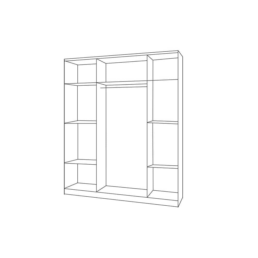 Smyk SM-19 Hinged Wardrobe 120cm