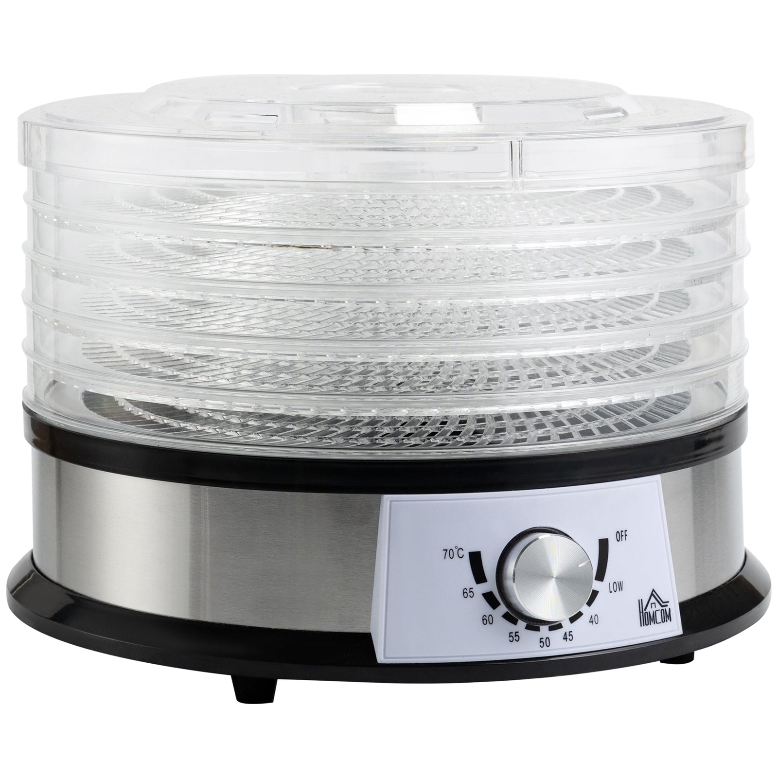 HOMCOM 40-70 degrees C Five-Tray Food Dehydrator