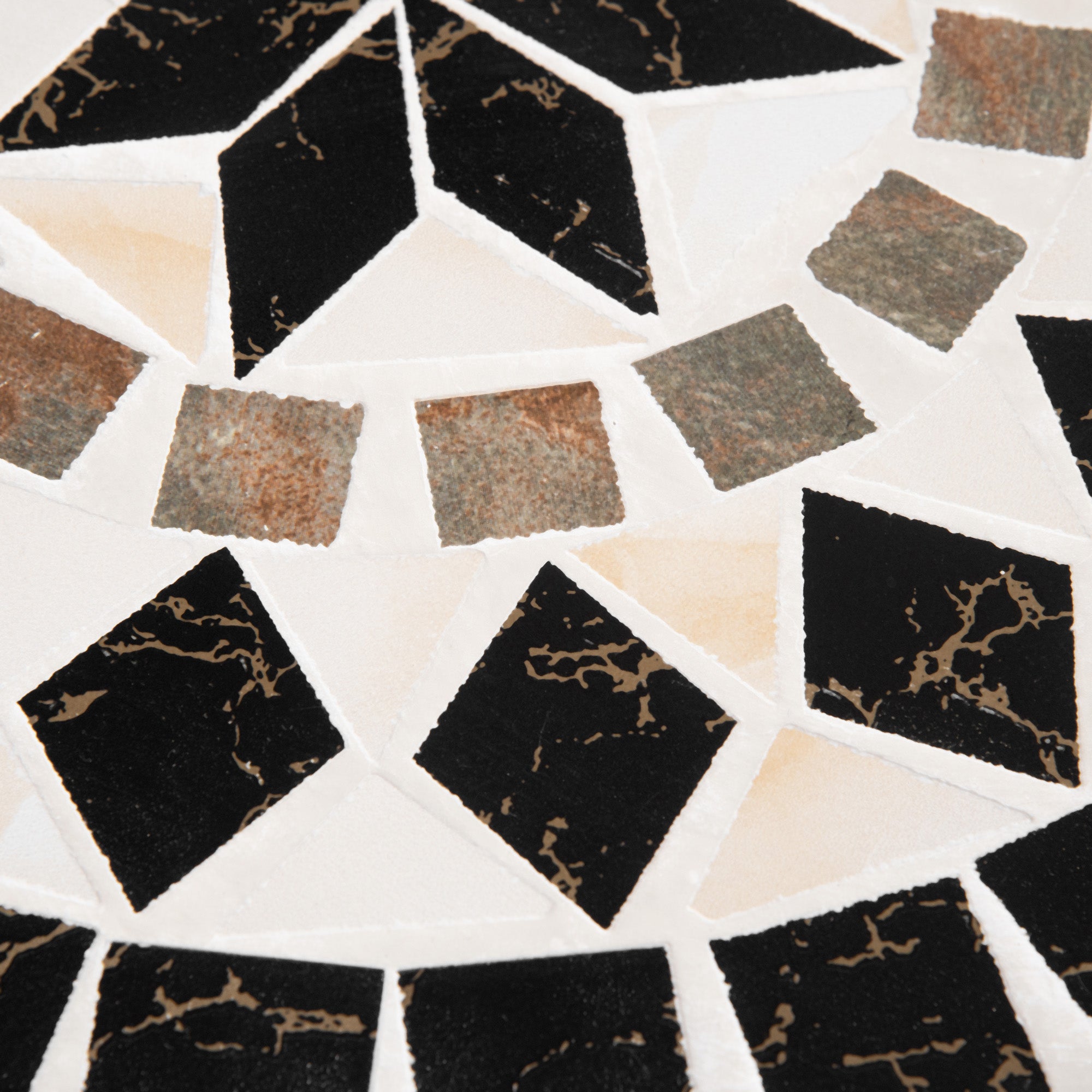 Outsunny 60cm Mosaic Outdoor Patio Table - Black