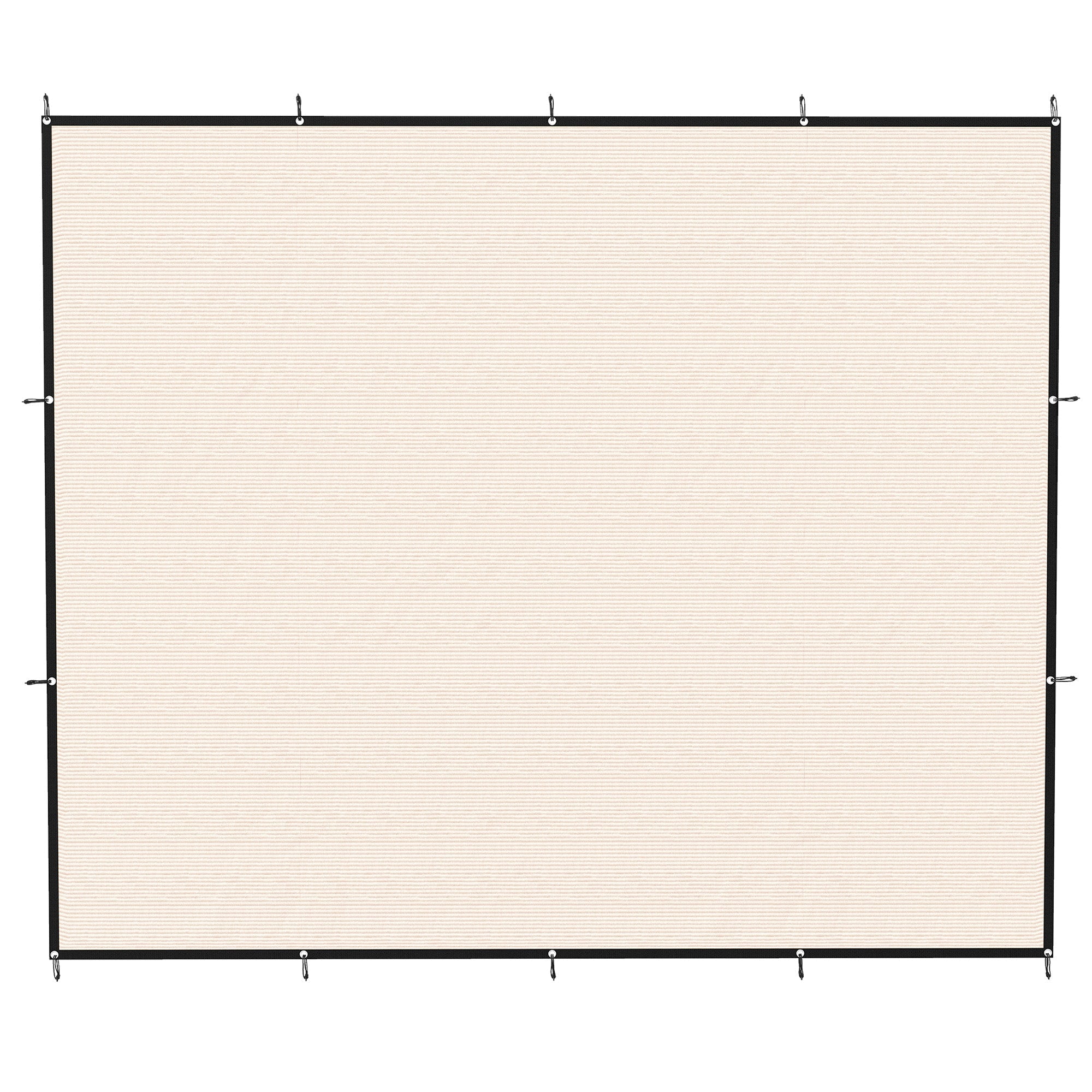 Outsunny Sun Shade Sail UV Protection Canopy with Stainless Steel Eyelets for Patio Garden 3 x 3.6 m Beige