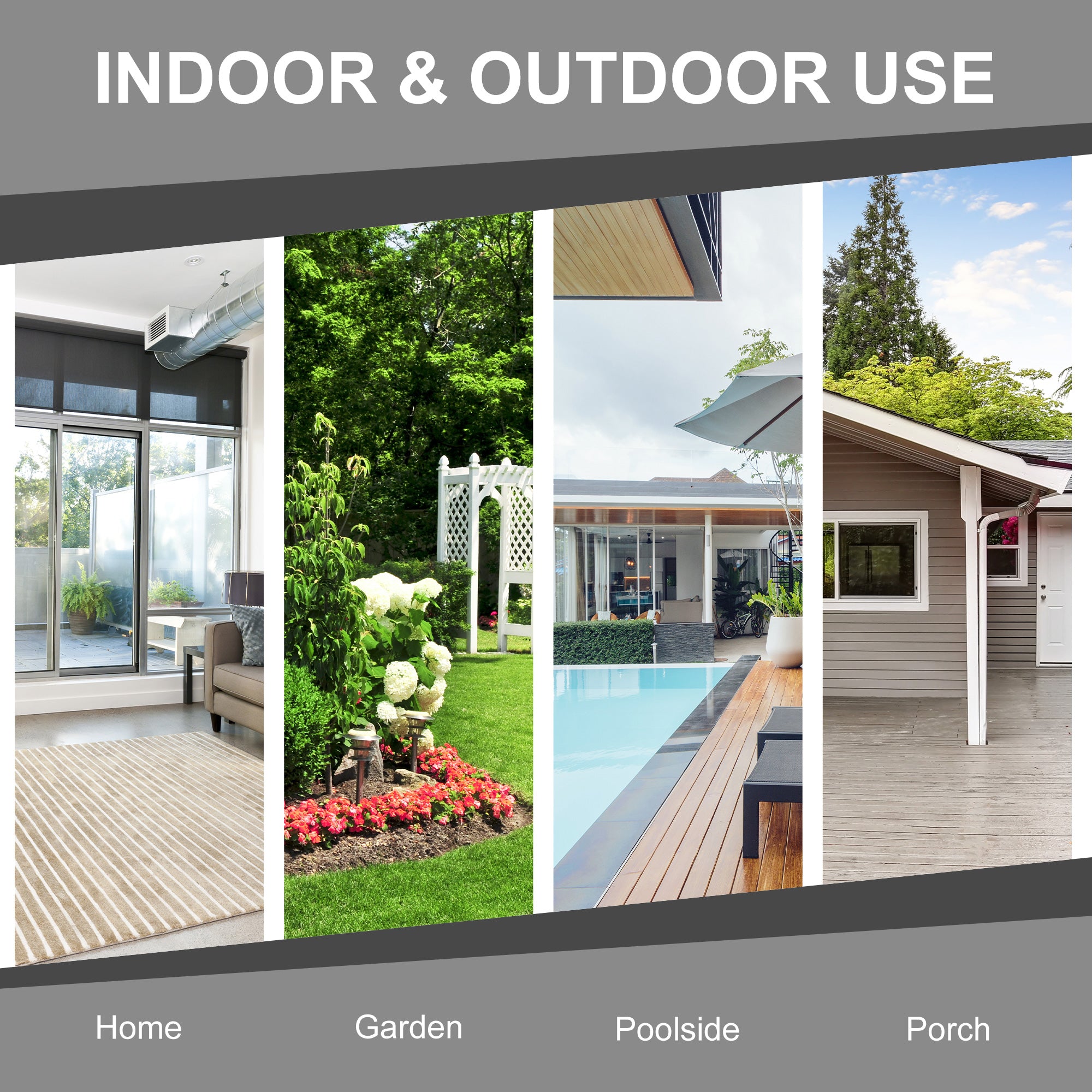 Outsunny 3 Seater All Weather Outdoor Sofa, Garden Rattan Sofa with Cushions and Mental Frame, Grey