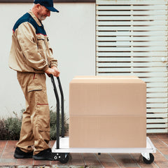 Folding Aluminum Alloy Platform Truck with 4 TPR Wheels and Handle