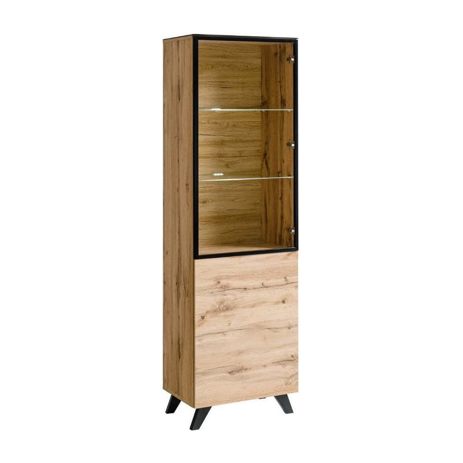 Thin Tall Display Cabinet 60cm