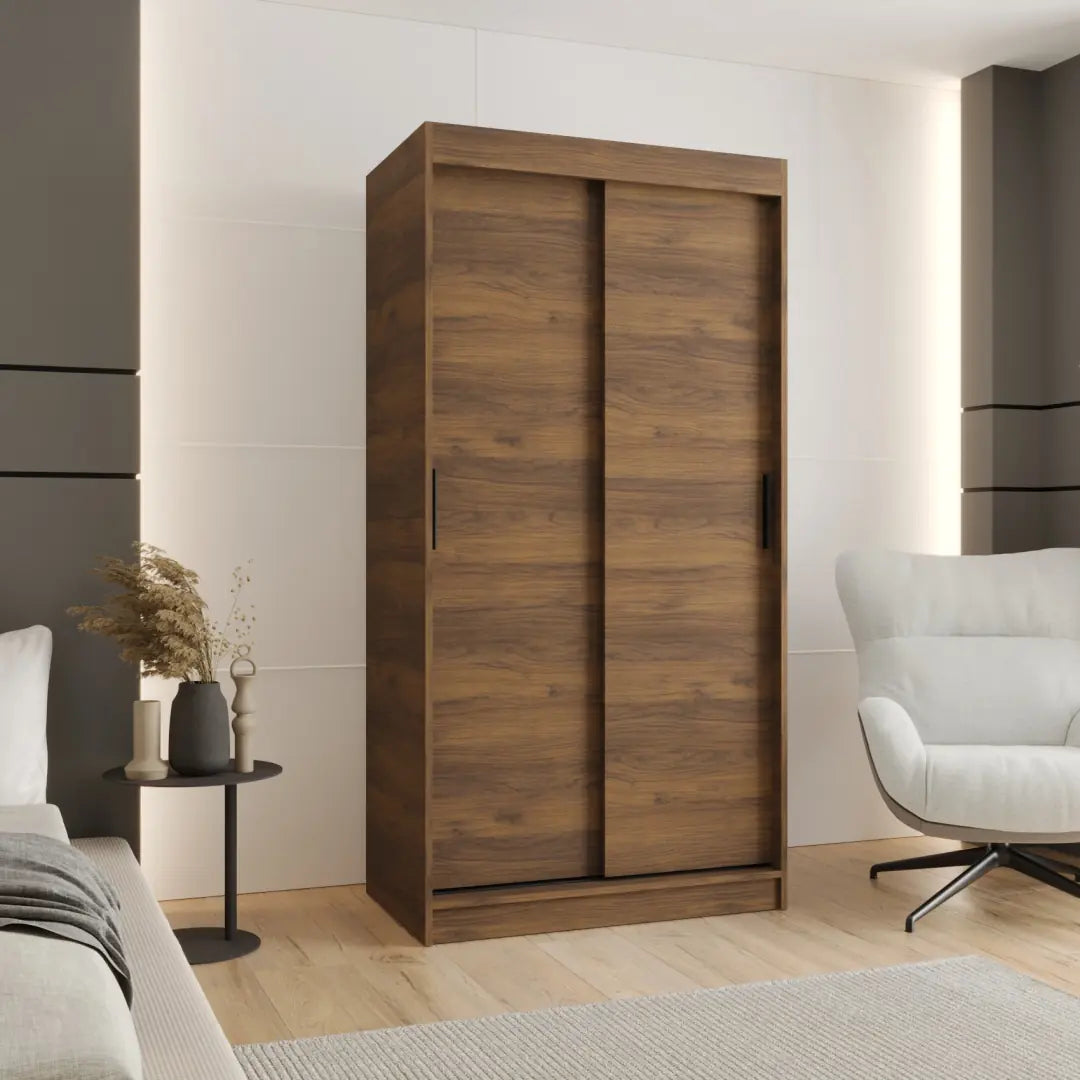 Rubino T Sliding Door Wardrobe 100cm