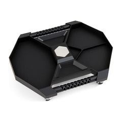 Tool Creeper Rolling Tool Tray with 4 swivel casters and 6 compartments in black