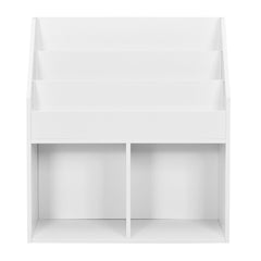 Toy Storage Cabinet Organizer with Open Shelves for Classroom Home-White