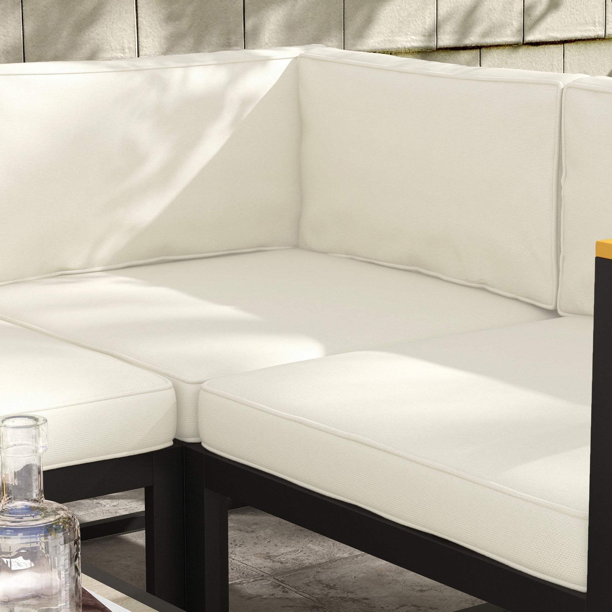 Outsunny Set of 14 Dining Set Cushions - Cream