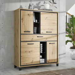 Trondheim Highboard Cabinet 120cm in Oak Artisan