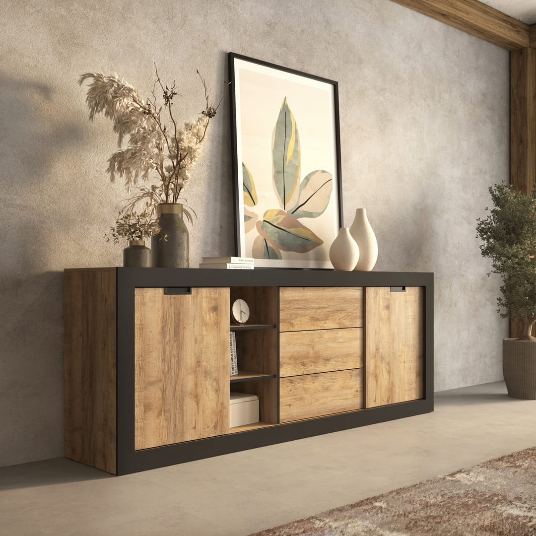 Tudor 25 Sideboard Cabinet 220cm