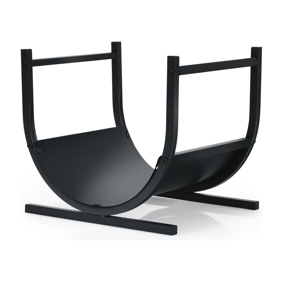 U-Shaped Patio Firewood Rack with Handles