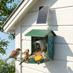 PawHut Smart Bird Feeder Camera 2K HD with AI Identifies 16,000+ Species, 2K HD Auto Capture Video, APP Instant Notifications