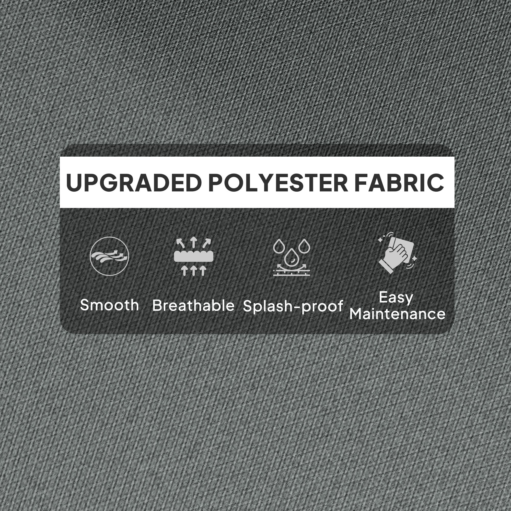 Outsunny 115 x 56cm Rocking Chair Padded Seat Cushion - Light Grey