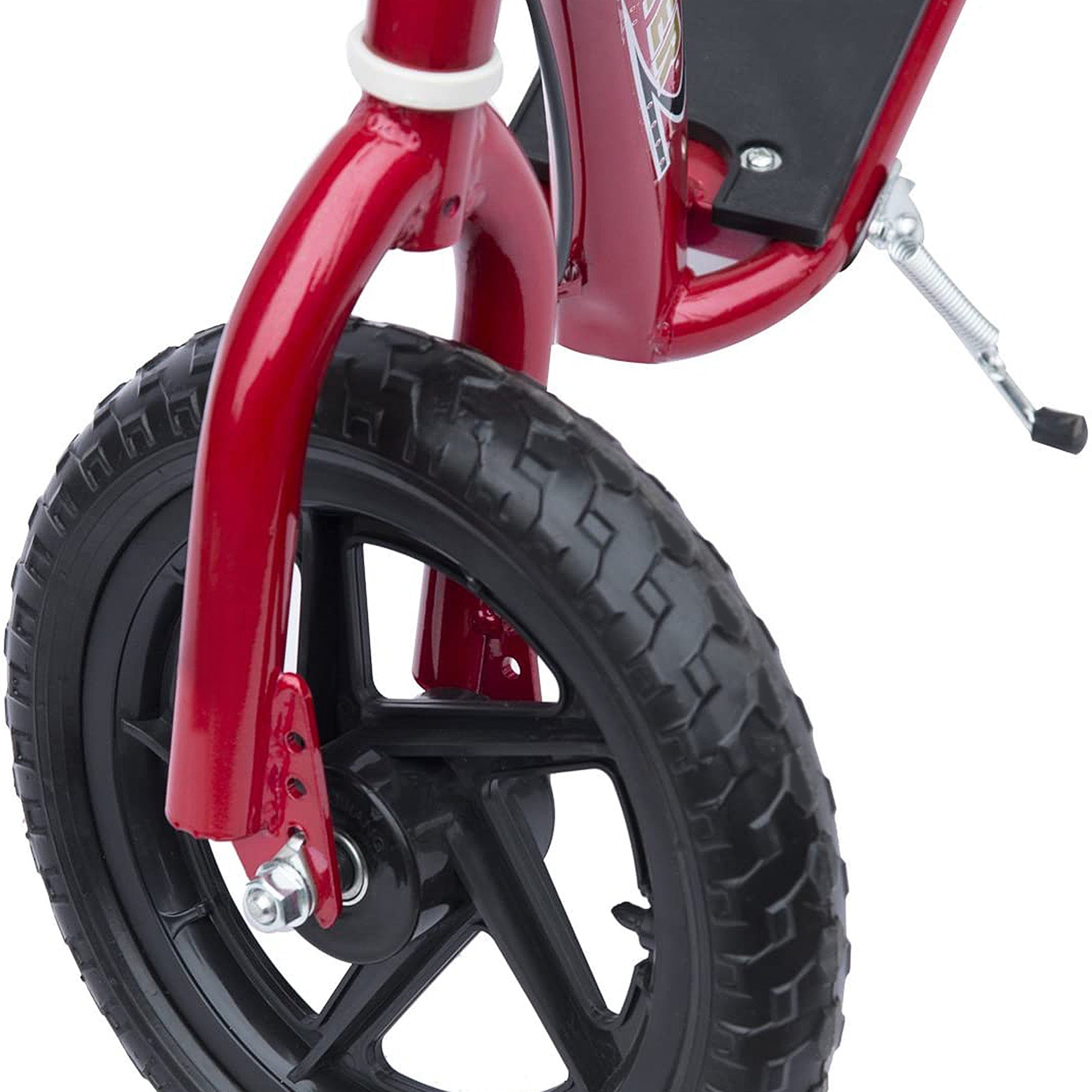 HOMCOM Kids Scooter Kick Scooter, with 12" EVA Tyres, Rear Brake, Big Wheels Scooter for 5-12 Years , Red