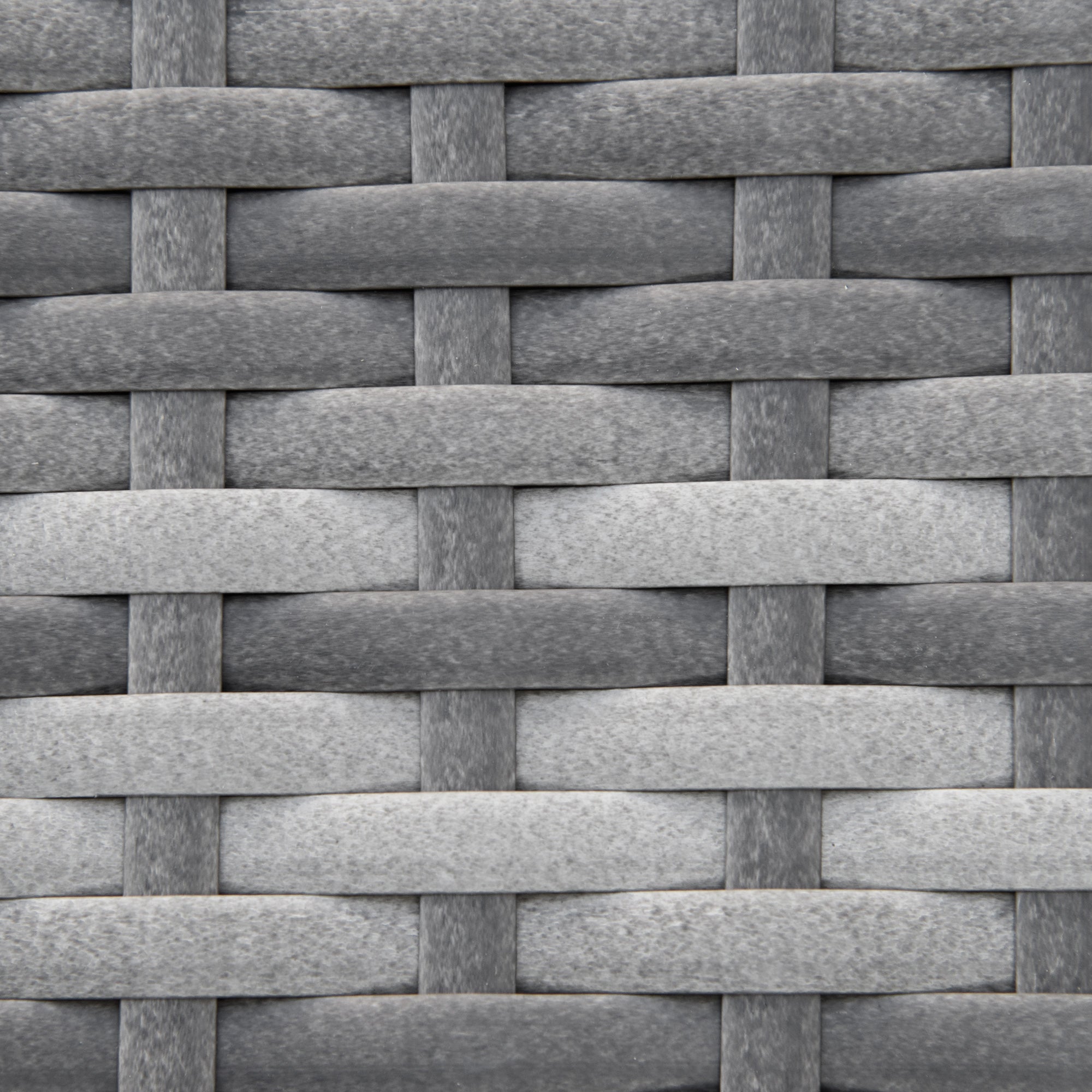 Outsunny 2 Seater Rattan Sofa with Cushions, 2-in-1 PE Rattan Daybed Sofa with Left Up or Down Armrests, Garden Chaise Lounger Loveseat for Outdoor, Patio, Mixed Grey