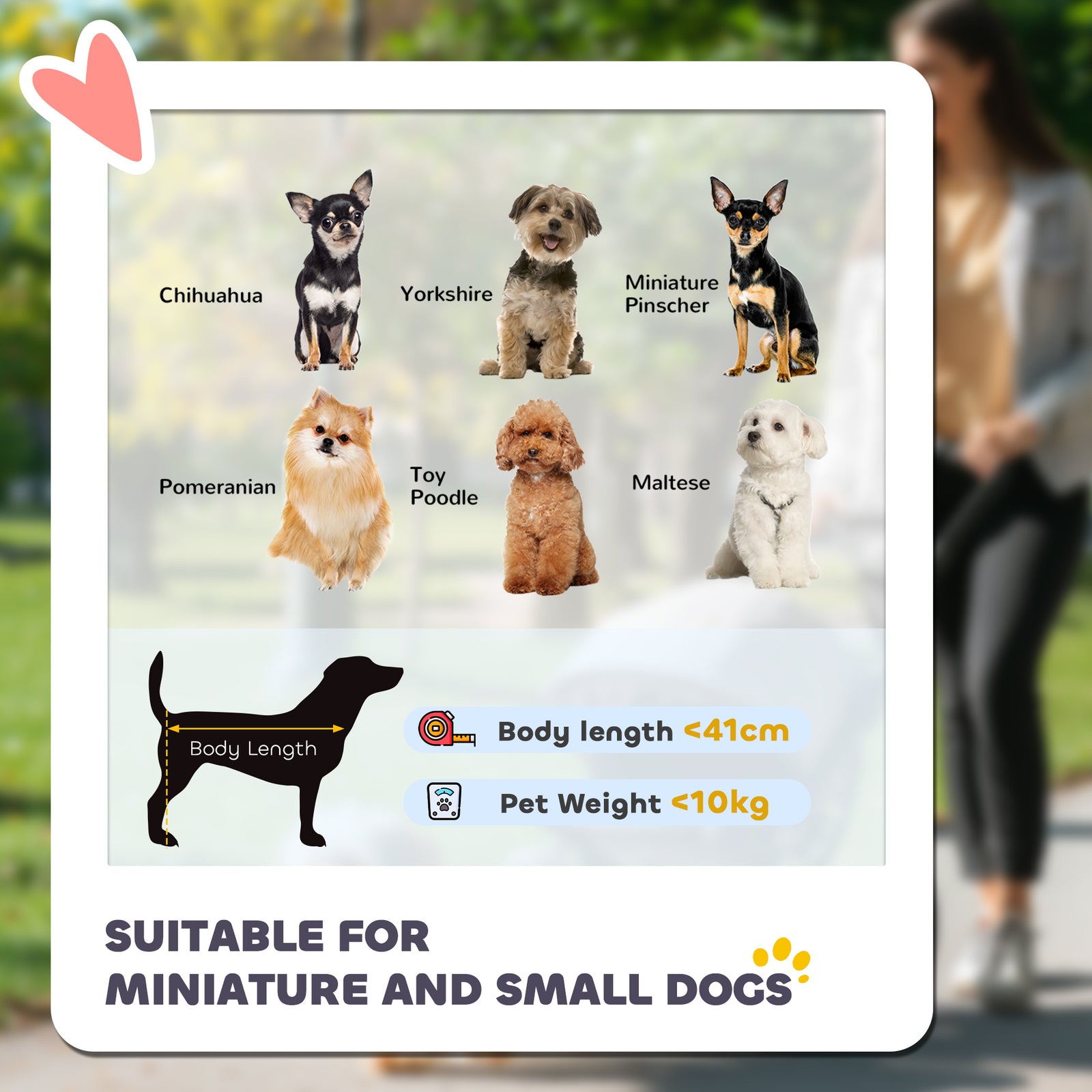 PawHut Dog Stroller Foldable Pet Pram for Small Miniature Breeds, Cats, 3 Wheels Dog Pushchair with Brake, Cupholder, Red